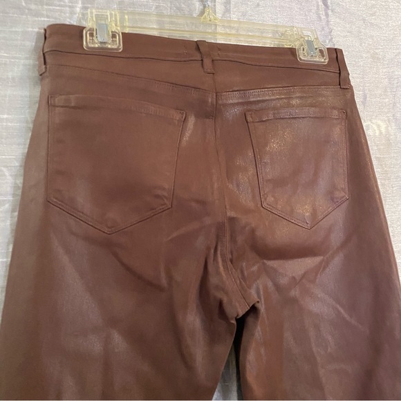 L’agence high rise Selma skinny coated jeans flare, Dark Mocha, 30, flaw see pic - Picture 5 of 9